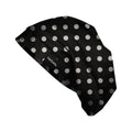 Silky Satin Sleep Cap for Women - Frizz-Free Hair Night Bonnet with Polka Dot Design