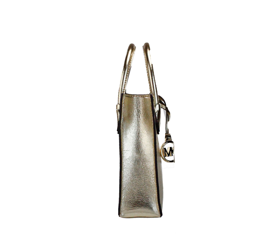 Michael Kors Mercer XS Pale Gold North South Crossbody Bag